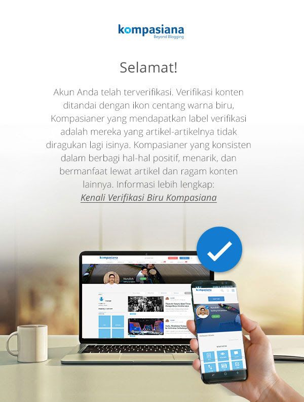 Tangkapan layar konfirmasi status (dokpri)