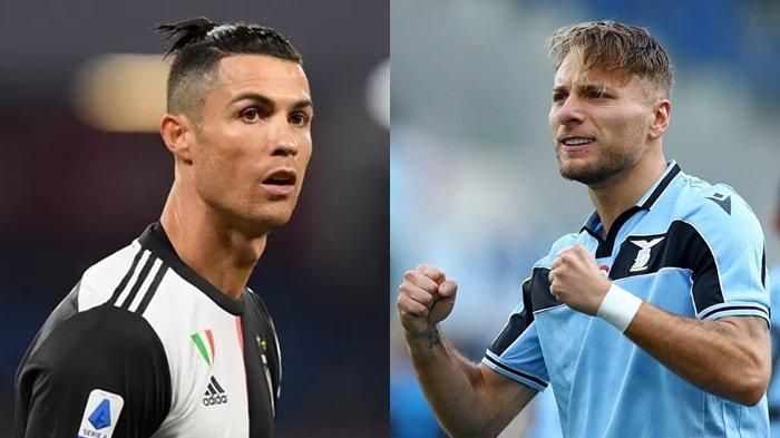 Cristiano Ronaldo dan Cirro Immobile (kaltim.tribunnews.com)