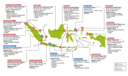 15 Kawasan Ekonomi Khusus (KEK) yang tersebar di seluruh Indonesia, 4 diantaranya dalam pembangunan. Sumber kek.go.id