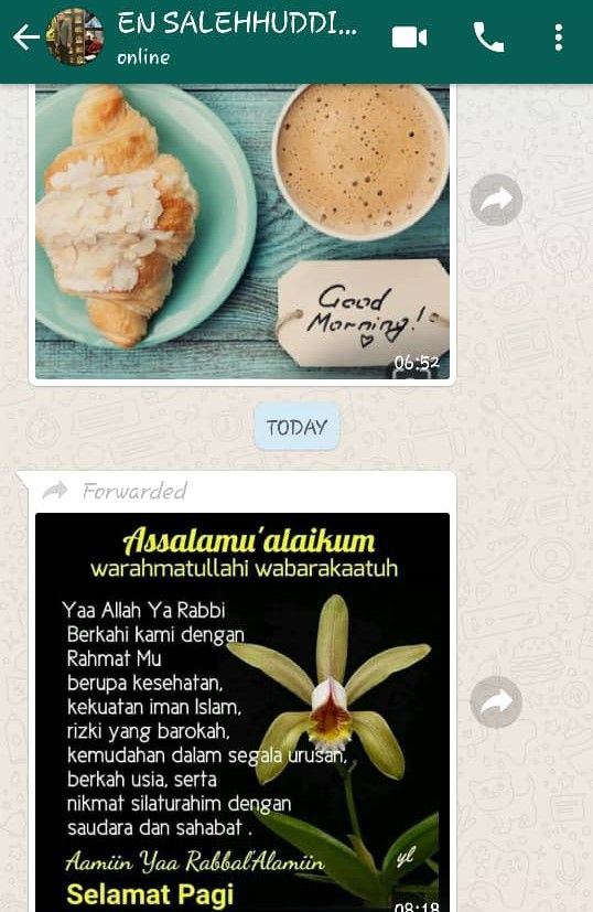 (Ucapan silaturrahmi yang saya terima pagi ini. (Dok. Pribadi).