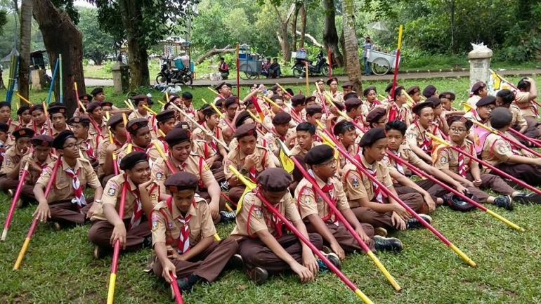 Kegiatan Pramuka di SMP Labschool Jakarta/dok.istimewa