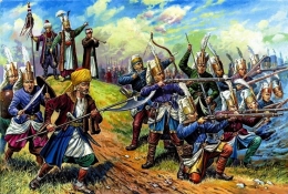 Ilustrasi Sultan Salim dengan Pasukan Yanissari. realmofhistory.com