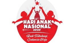 Logo Hari Anak Nasional 2020 (sumber gambar : www.kalderanews.com)