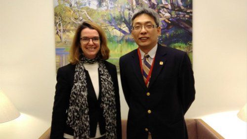 Cai Wei ketika bertugas sebagai Wakul Duta Besar Tiongkok di Canberra Australia. Photo : ABC, Chinese Embassy