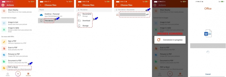 Proses Konversi Dokumen Pdf ke Microsoft Word | Dok. Pribadi