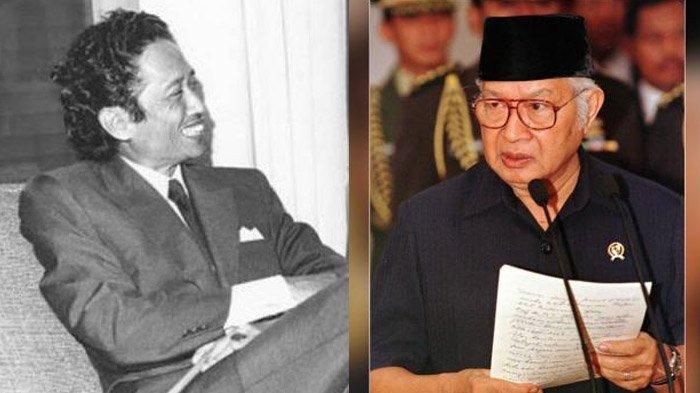Foto Soedjono Hoemardani (kiri) dan Presiden Soeharto (kanan). sumber: tribunnews.com