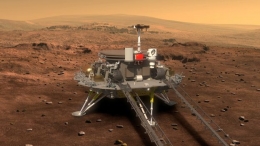 Penjelajah Tianwen-1  yang akan menjelajah permukaan Mars. Photo: Getty Images