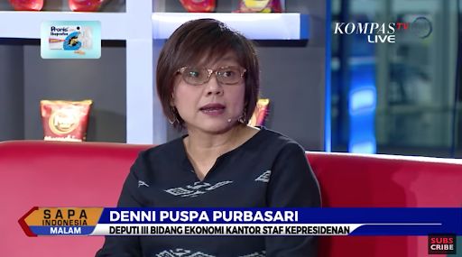 Denni Puspa Purbasari, Deputi III KSP sekaligus Direktur Eksekutif Program Kartu Prakerja | Sumber gambar: ksp.go.id/ KOMPAS TV