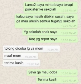 Keluhan seorang ibu di suatu grup Whatsapp (idntimes)