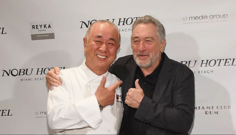 Nobu & De Niro. Sumber: www.eater.com