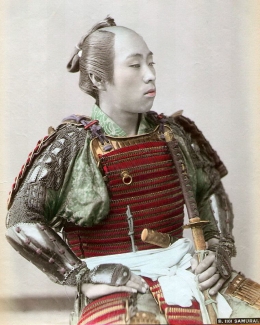 Chonmage samurai yang diadopsi pesumo. Photo: Wikimedia Commons