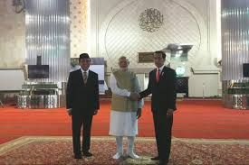 Foto : Narendra Modi dan Joko Widodo di Masjid Istiqlal Jakarta seperti Taj Mahal| Dokumen Antara 2018
