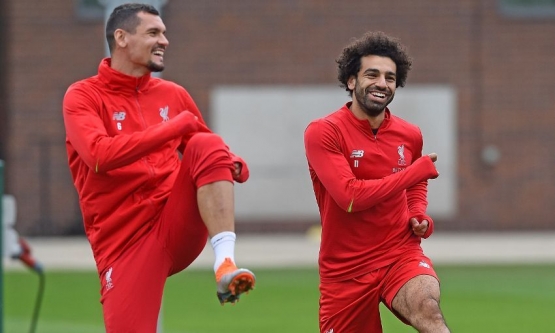 Lovren dan Salah acapkali berbagi komentar lucu di akun media sosial Liverpool/Foto: www.football-addict.com