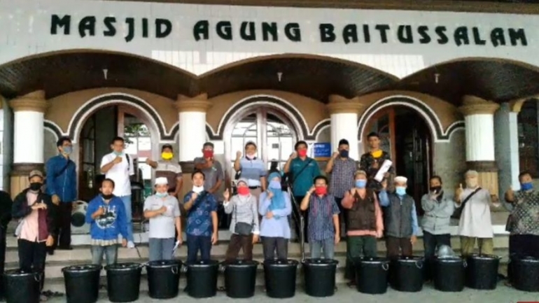 Foto sebagian peserta pelatihan budikdamber di Masjid Agung Baitussalam Purwokerto. | Dokpri