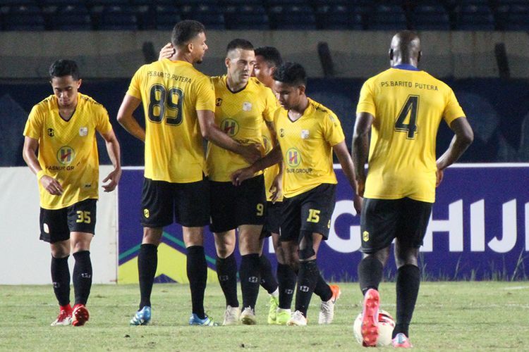 Barito Putera menjadi salah satu klub yang belum sepakati kelanjutan Liga 1 2020. Gambar: Kompas.com/Septian Nugraha