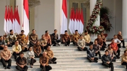 Jokowi kenalkan jajaran kabinet. FOTO: Andhika Prasetia/detikcom