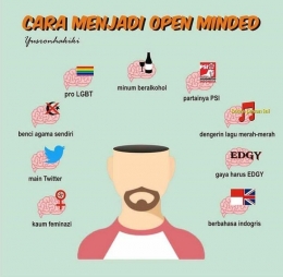 Ilustrasi "open minded" menurut Yusronhakiki