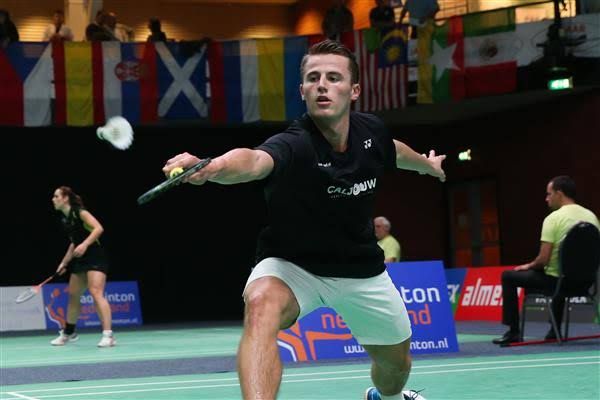 Tunggal putra Belanda, Mark Caljouw. Sumber gambar: badmintoneurope.com
