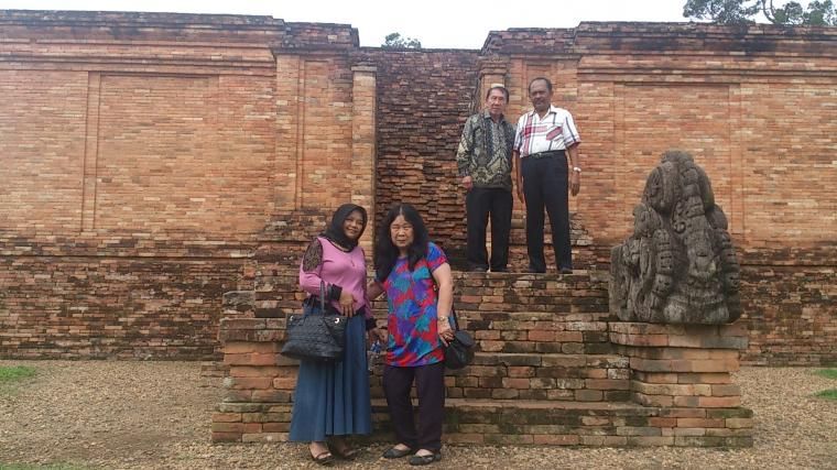 Candi Muarajambi seperti tembok bersusun(dok pribadi)