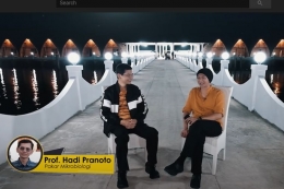 Tangkapan layar YouTube Anji bersama Hadi Pranoto(kompas.com/Screenshot)