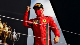 Charles Leclerc juara 3 British GP 2020. (sumber: formula1.com)