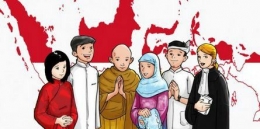 ilustrasi kerukunan dalam satu bangsa dan negara/Nu.or.id