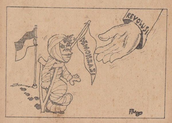 Salah satu karikatur dalam buletin MM (Dokpri)
