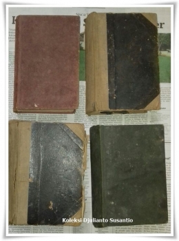 Empat jilid buku Sam Kok, setiap jilid tebalnya sekitar 1,200 halaman (dokpri)