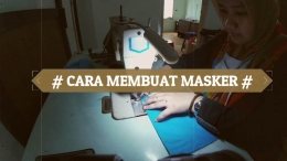 Video edukasi cara pembuatan masker yang dilakukan oleh Akira, Sabtu (18/7/2020) (dokpri)