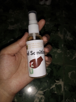 Produk Hand Sanitizer Daun Sirih. Dokpri.