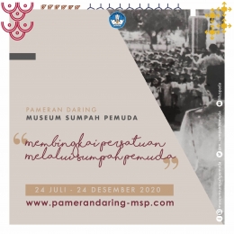 Pameran daring di Museum Sumpah Pemuda (Foto: FB Museum Sumpah Pemuda)