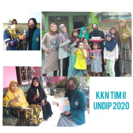 Mahasiswa KKN Tim II Undip, Yumna Salsabila melakukan pembuatan dan pembagian Hansanitizer Alami dengan mengedukasi kebiasaan baru di Era New Normal/dokpri 