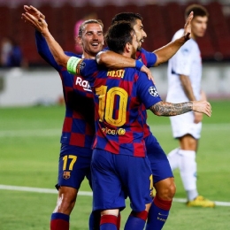 Barcelona sedang memaksimalkan trio Messi-Suarez-Griezmann di musim ini. Gambar: fcbarcelona.com