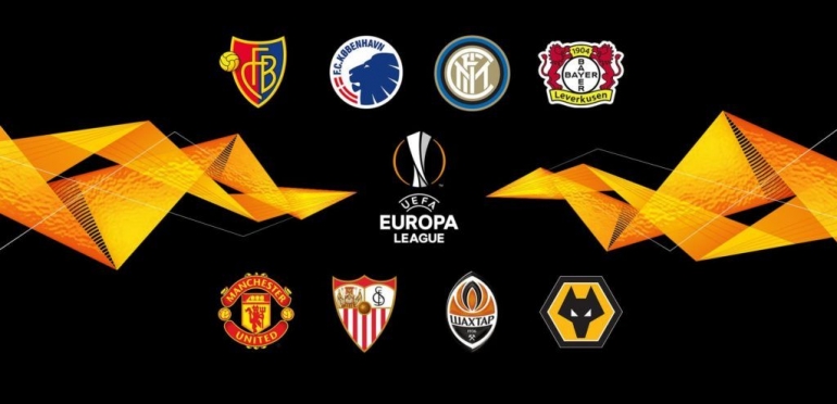 Penghuni 8 besar Liga Eropa 2019/20. Gambar: Europa League/Wizpert.com