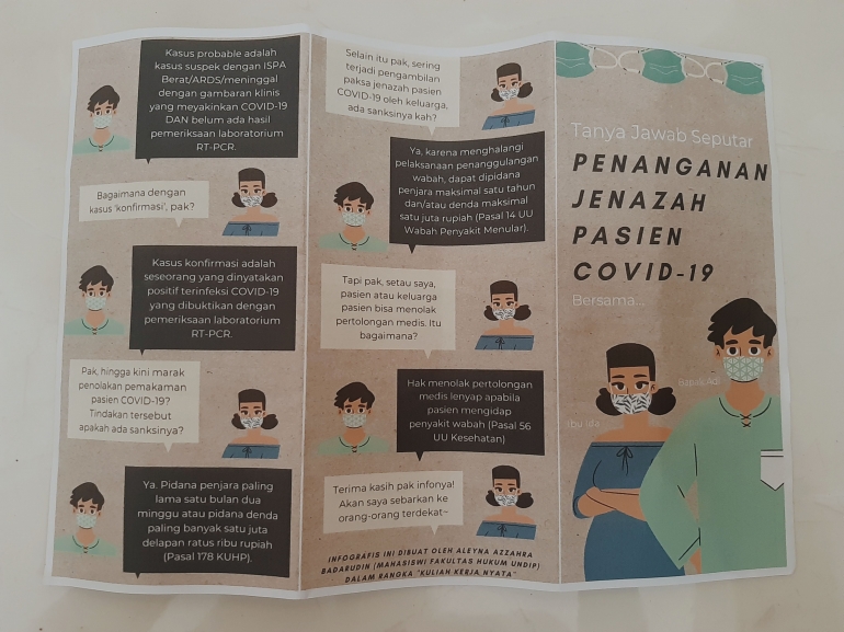 Pamflet tentang Penanganan Jenazah Pasien COVID-19 #1/dokpri