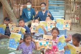Edukasi HSRCT (Hidup Bersih dan Sehat dengan Rajin Mencuci Tangan) kepada anak -- anak|Dokpri
