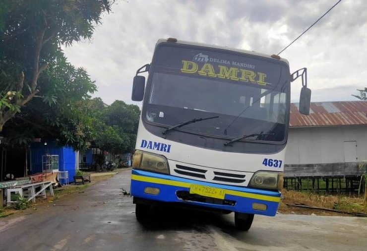 Armada Bus Damri Rute Palangkaray-Bahaur. Dok:Gusti