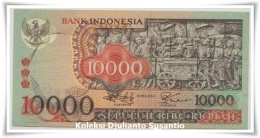 Uang kertas 10.000 dikenal sebagai Uang Barong (Koleksi Djulianto Susantio)
