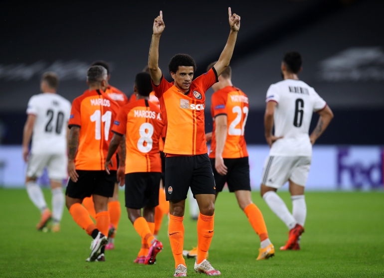 Shakhtar sangat produktif, karena diisi pemain-pemain asal Brazil. Gambar: Twitter/EuropaLeague