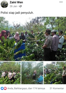 Bukan hanya warga sipil, polisi di Aceh Tengah juga belajar kopi