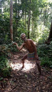 Tengganai Besemen, pemangku adat Orang Rimba. (Foto: Beteguh)