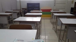 Dokpri. Ruang kelas yang kini kosong 