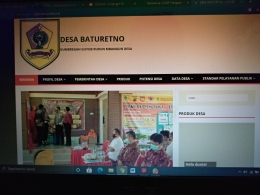 Tampilan website setelah program aktifasi website desa (Dokpri)