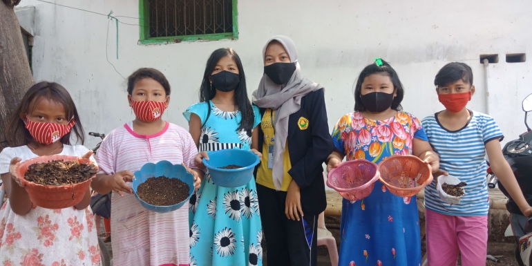 Finishing Pupuk Bokashi (Dok. Mahasiswa)