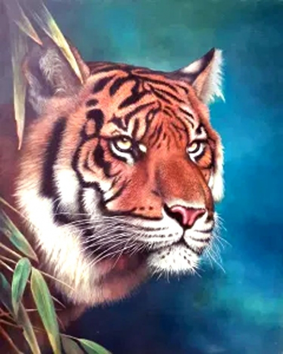 Lukisan Harimau karya Encep Sopyan (sumber: https://gbsri.com)