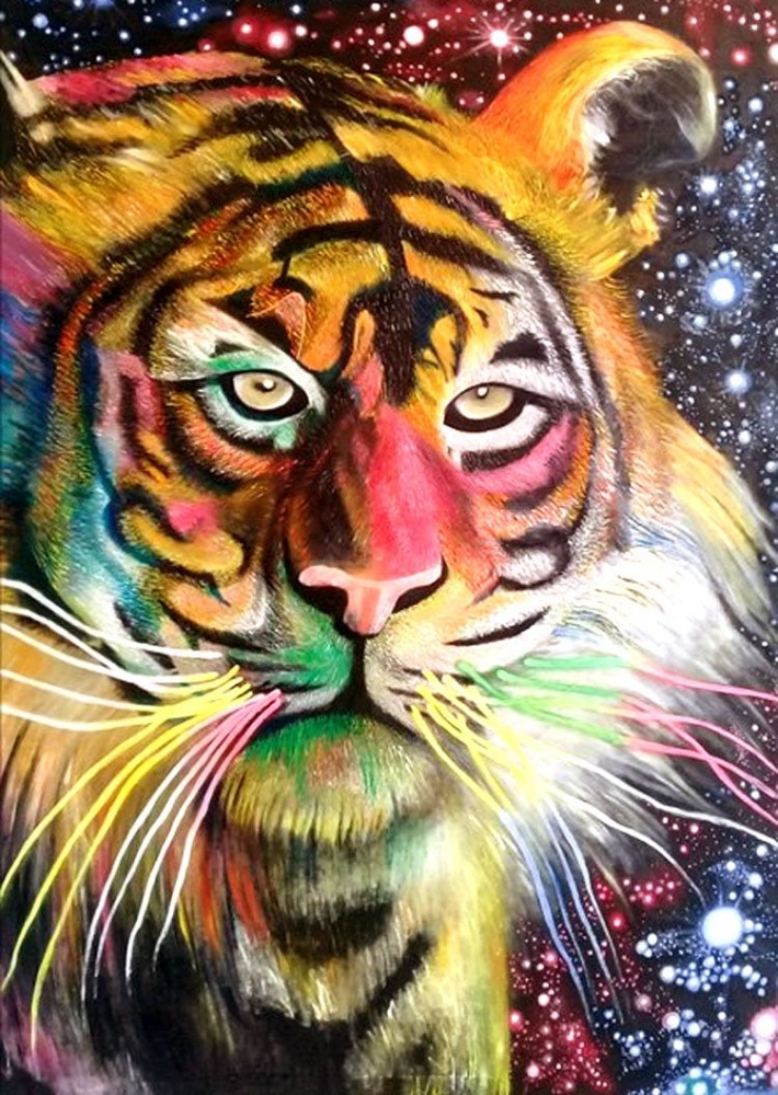Lukisan Harimau karya Ferdiana (sumber: https://gbsri.com)