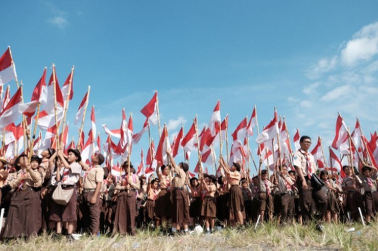 Kegiatan Gerakan Pramuka Indonesia(shutterstock.com) via kompas