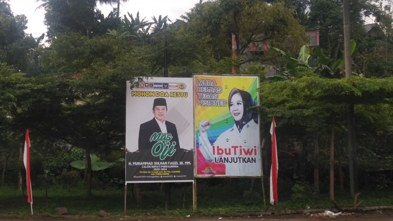 Baliho calon bupati Purbalingga (dokpri)