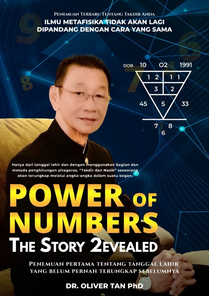 Foto Dr. Oliver Tan, Ph.D. dan The Power of Numbers (sumber; dokumen pribadi)