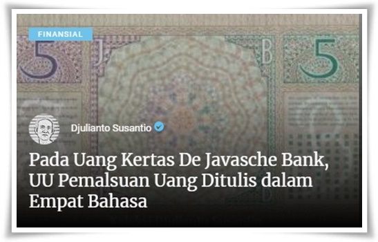Baru saja saya lihat tulisan saya dimasukkan sebagai 'artikel utama' (Dokpri)